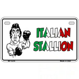 Italian Stallion Novelty Metal License Plate 7" x 4" (MP)