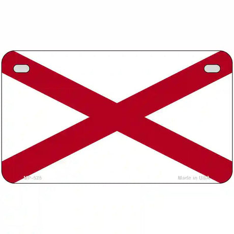 Alabama State Flag Metal Novelty License Plate Sign 7" x 4" (MP)