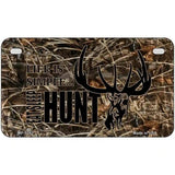 Eat Sleep Hunt Metal Novelty License Plate 7" x 4" (MP)