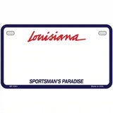 Louisiana Sportsman Blank Plate Metal License Plate 7" x 4" (MP)