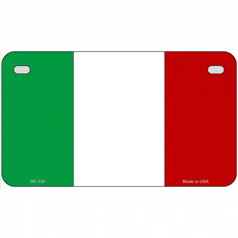 Italy Flag Metal Novelty License Plate 7" x 4" (MP)