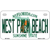 West Palm Beach Florida Novelty Metal License Plate 7" x 4" (MP)