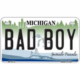 Bad Boy Michigan Metal Novelty License Plate 7" x 4" (MP)