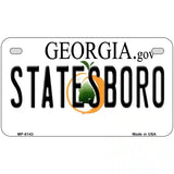 Statesboro Georgia Novelty Metal License Plate 7" x 4" (MP)