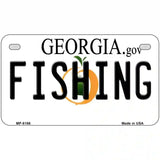 Fishing Georgia Novelty Metal License Plate 7" x 4" (MP)