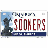 Sooners Oklahoma Novelty Metal License Plate 7" x 4" (MP)