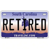 Retired South Carolina Novelty Metal License Plate 7" x 4" (MP)
