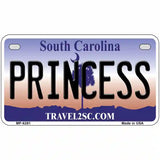 Princess South Carolina Novelty Metal License Plate 7" x 4" (MP)