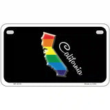California Rainbow Metal Novelty License Plate 7" x 4" (MP)