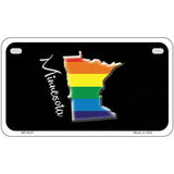 Minnesota Rainbow Metal Novelty License Plate 7" x 4" (MP)