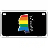 Mississippi Rainbow Metal Novelty License Plate 7" x 4" (MP)
