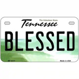 Blessed Tennessee Novelty Metal License Plate 7" x 4" (MP)