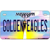 Golden Eagles Mississippi Novelty Metal License Plate 7" x 4" (MP)