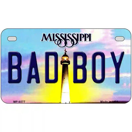 Bad Boy Mississippi Novelty Metal License Plate 7" x 4" (MP)