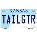 Tailgtr Kansas Novelty Metal License Plate 7" x 4" (MP)