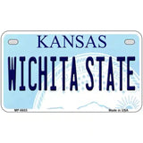 Wichita State Kansas Novelty Metal License Plate 7" x 4" (MP)
