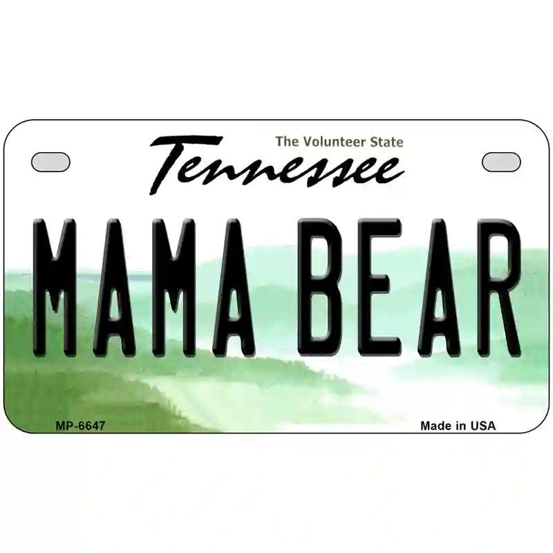 Mama Bear Tennessee Novelty Metal License Plate 7" x 4" (MP)