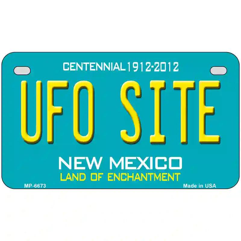 UFO Site New Mexico Novelty Metal License Plate 7" x 4" (MP)
