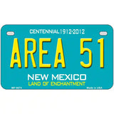 Area 51 New Mexico Novelty Metal License Plate 7" x 4" (MP)