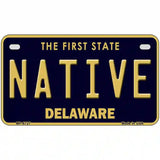 Native Delaware Novelty Metal License Plate 7" x 4" (MP)