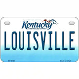 Louisville Kentucky Novelty Metal License Plate 7" x 4" (MP)