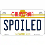 Spoiled California Novelty Metal License Plate 7" x 4" (MP)