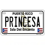 Princesa Puerto Rico Metal Novelty License Plate 7" x 4" (MP)