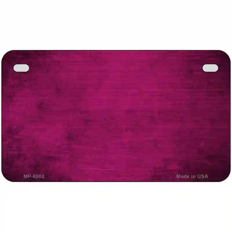 Pink Oil Rubbed Solid Metal Novelty License Plate 7" x 4" (MP)