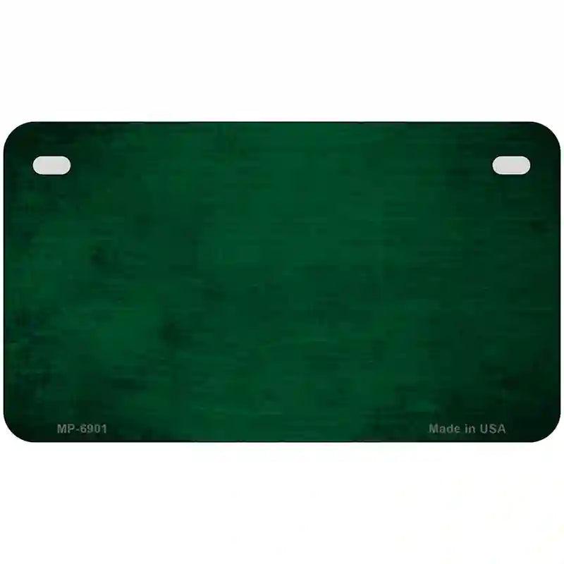 Green Oil Rubbed Solid Metal Novelty License Plate 7" x 4" (MP)