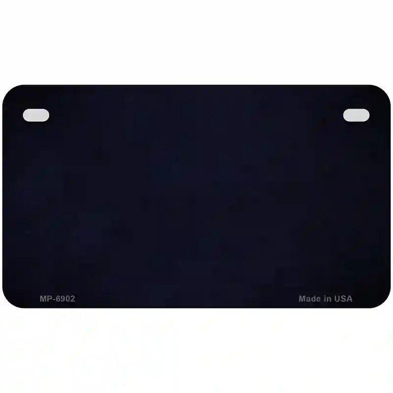 Blue Oil Rubbed Solid Metal Novelty License Plate 7" x 4" (MP)