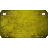 Yellow Oil Rubbed Solid Metal Novelty License Plate 7" x 4" (MP)