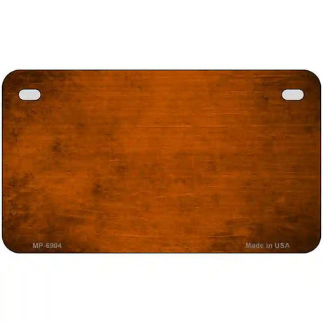 Orange Oil Rubbed Solid Metal Novelty License Plate 7" x 4" (MP)
