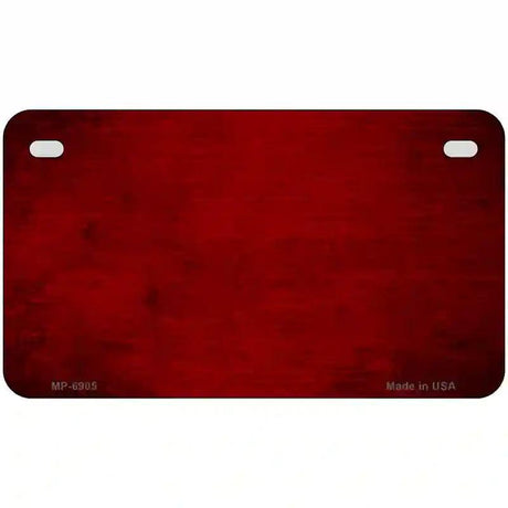Red Oil Rubbed Solid Metal Novelty License Plate 7" x 4" (MP)