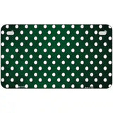Green White Small Dots Oil Rubbed Metal Novelty License Plate 7" x 4" (MP)