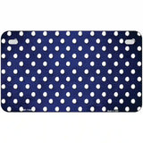 Blue White Small Dots Oil Rubbed Metal Novelty License Plate 7" x 4" (MP)