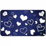 Blue White Love Oil Rubbed Metal Novelty License Plate 7" x 4" (MP)