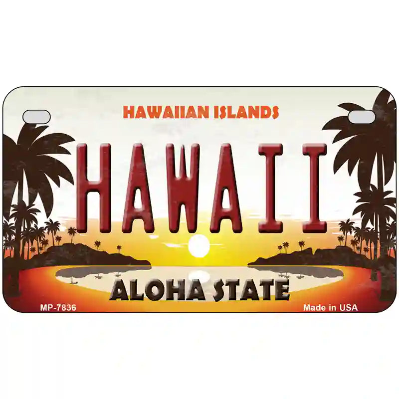 Hawaii Hawaiian Islands Novelty Metal License Plate | Smart Blonde