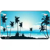 Sunset Blue Metal Novelty License Plate 7" x 4" (MP)