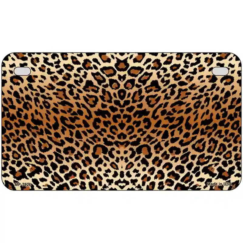 Cheetah Metal Novelty License Plate 7" x 4" (MP)
