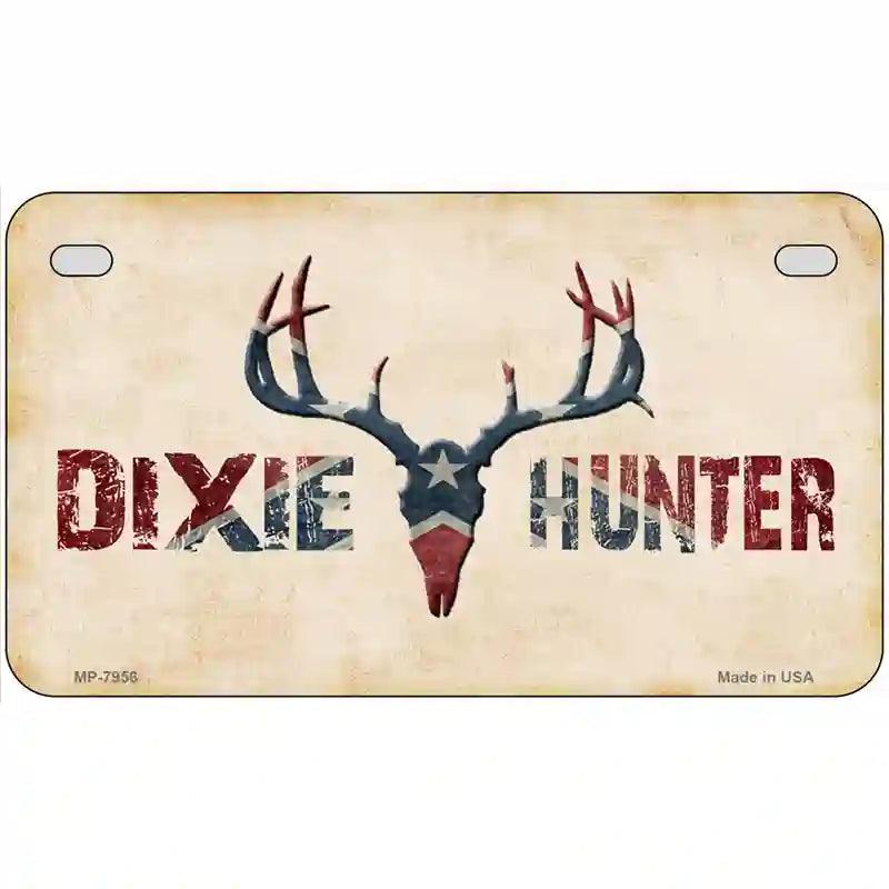 Dixie Hunter Novelty Metal License Plate 7" x 4" (MP)