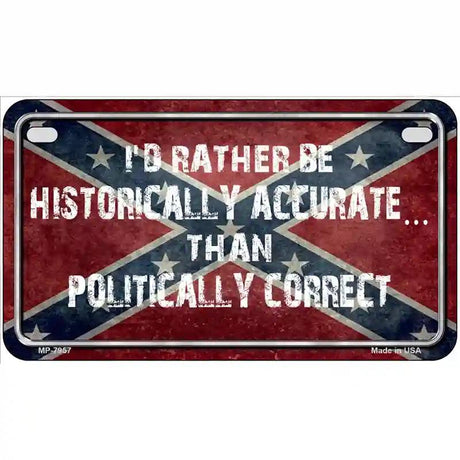 Historically Accurate Novelty Metal License Plate 7" x 4" (MP)
