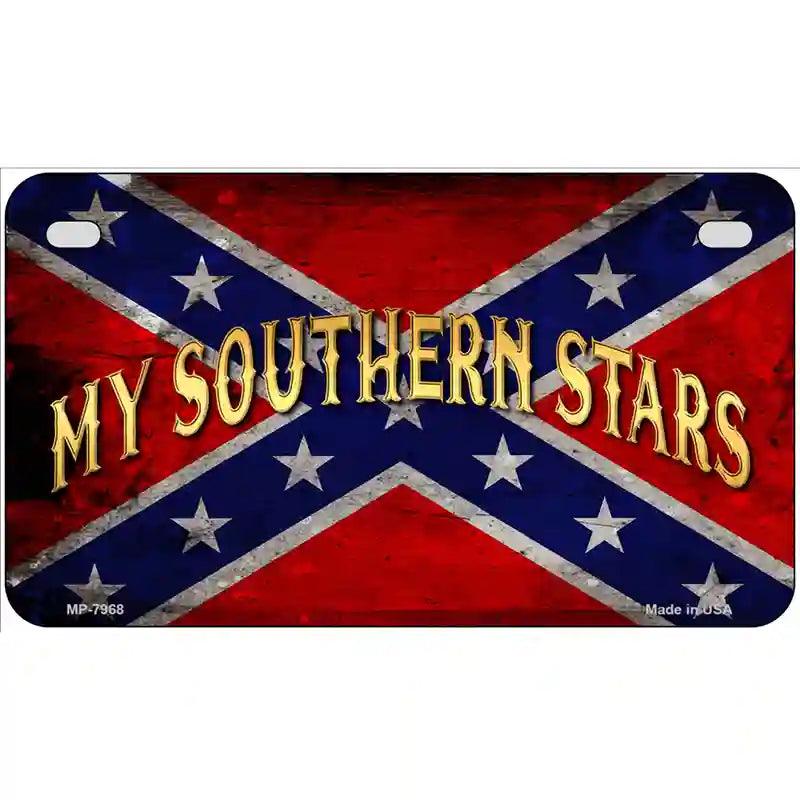 My Southern Stars Novelty Metal License Plate 7" x 4" (MP)