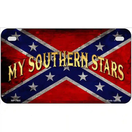 My Southern Stars Novelty Metal License Plate 7" x 4" (MP)