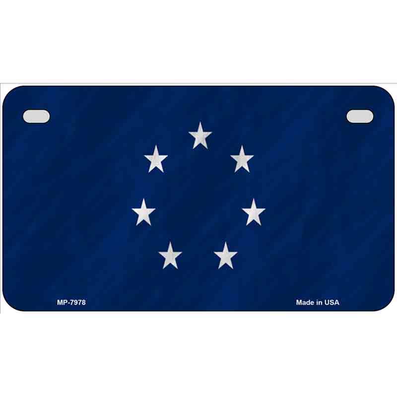 First Confederate Flag 7 Stars Novelty Metal License Plate
