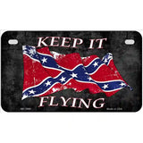 Confederate Keep It Flying Novelty Metal License Plate 7" x 4" (MP)