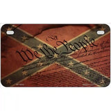 We The People Confederate Novelty License Plate 7" x 4" (MP)