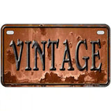 Vintage Rusty Sign Novelty Metal License Plate 7" x 4" (MP)