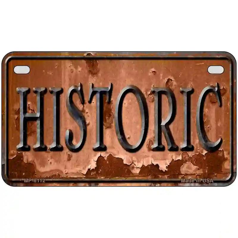 Historic Novelty Metal License Plate 7" x 4" (MP)