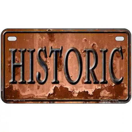 Historic Novelty Metal License Plate 7" x 4" (MP)
