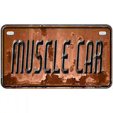 Muscle Car Novelty Metal License Plate 7" x 4" (MP)